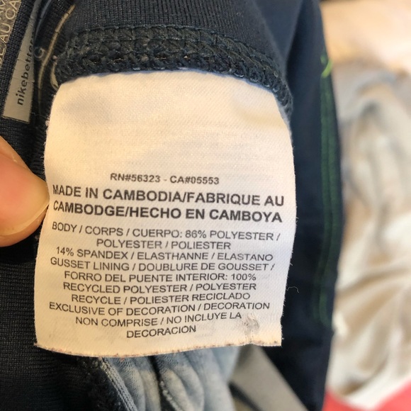 DrI FIT NIKE polka dot blue Capri running tights - Picture 5 of 5